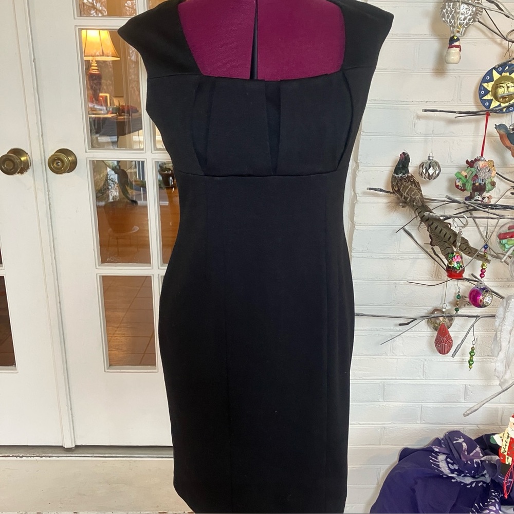 Calvin Klein Black Sheath Dress – Size 10 (Classic Cocktail / Workwear)